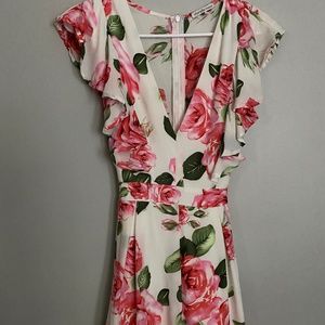 Flirty floral romper